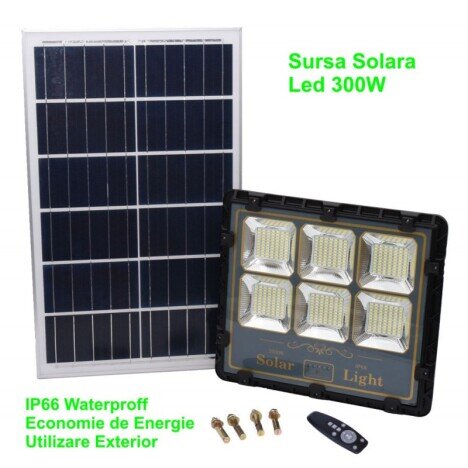 PROIECTOR LED 300W CU PANOU SOLAR